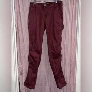 Five Star Burgandy Jeans Stretch Denim